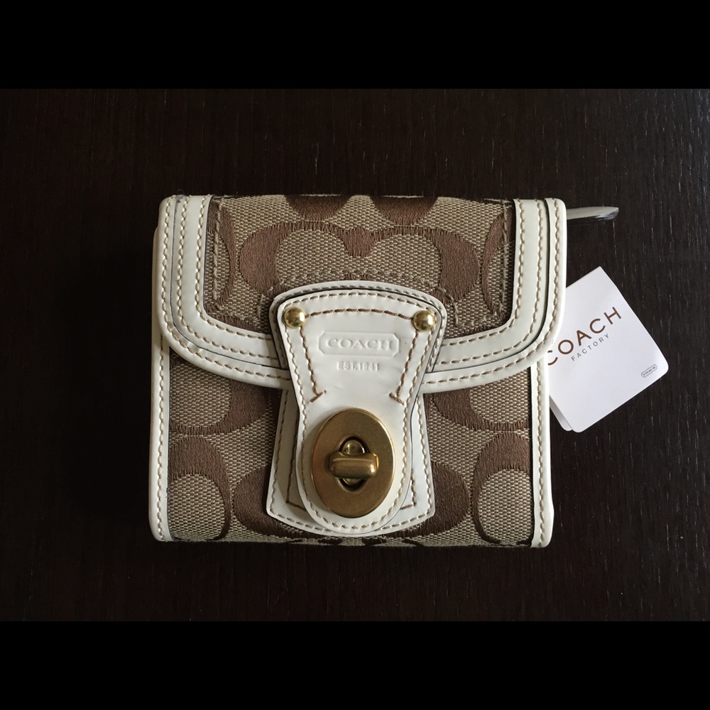 Signature Coach Legacy French Wallet w/ Dust Bag